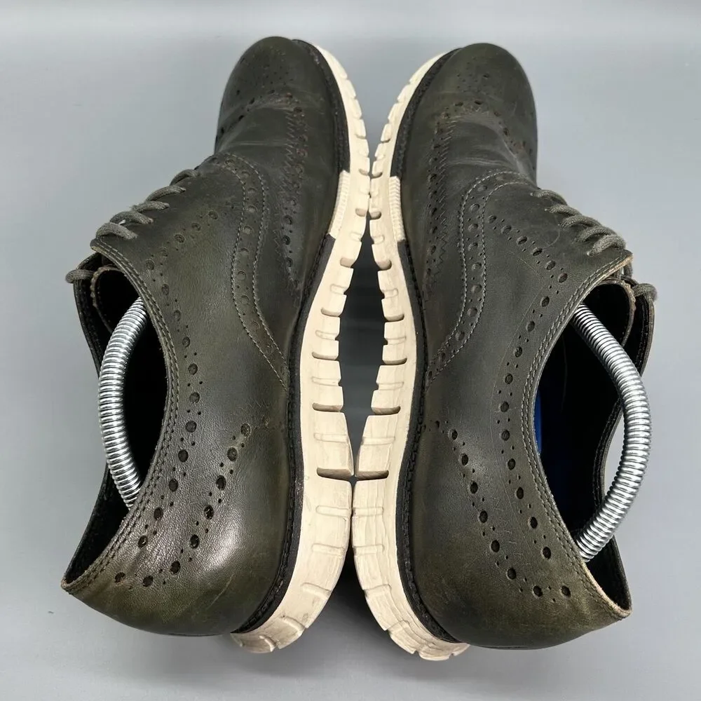 Cole Haan Zerogrand Mens 11 Wingtip Oxfords Shoes Olive Green C20060 Sneakers